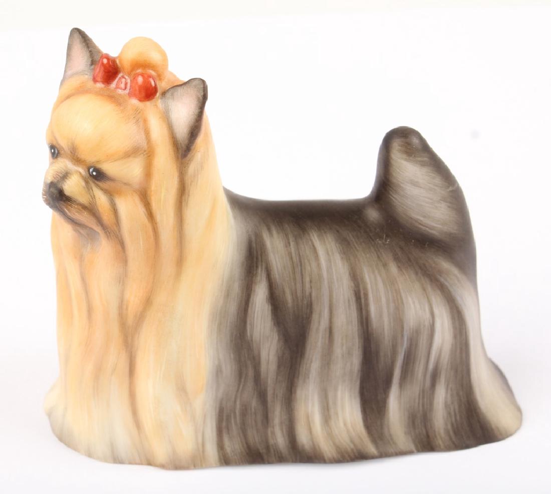 HEREND HUNGARY PORCELAIN YORKIE FIGURINE (1 of 4)
