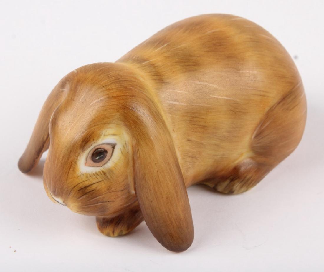 HEREND HUNGARY PORCELAIN BUNNY FIGURINE (1 of 3)