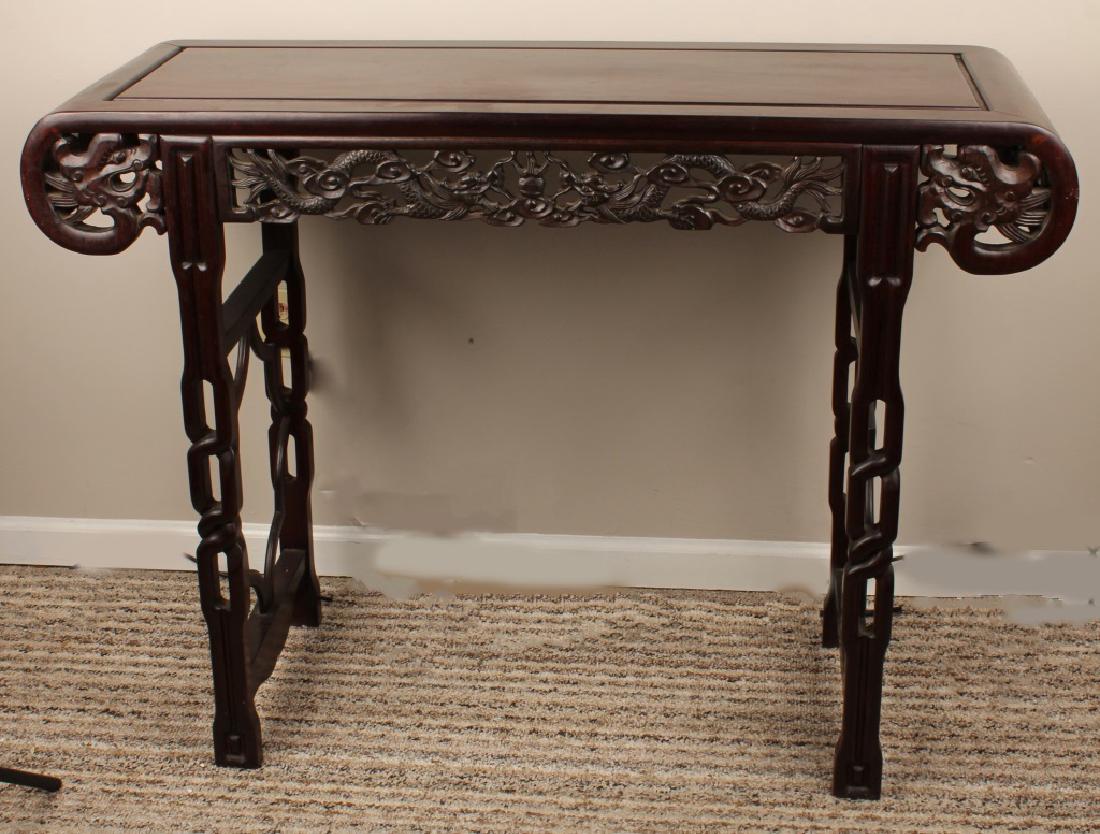 CHINESE CARVED WOODEN ALTAR TABLE (1 of 3)