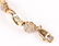 LADIES 10K YELLOW GOLD DIAMOND FASHION BRACELET - 5