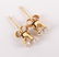 PAIR OF 14K GOLD DIAMOND STUD EARRINGS - 2
