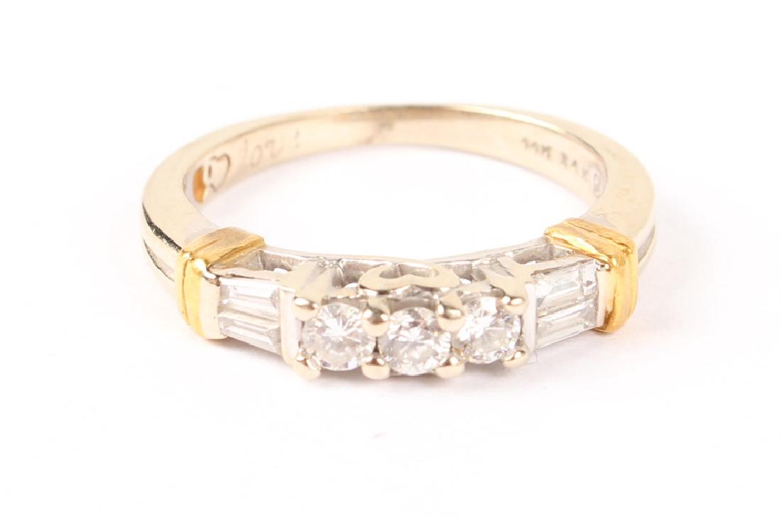 LADIES 14K WHITE GOLD DIAMOND BAND (1 of 3)