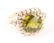 LADIES 14K GOLD DIAMOND PERIDOT RING