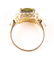 LADIES 14K GOLD DIAMOND PERIDOT RING - 4