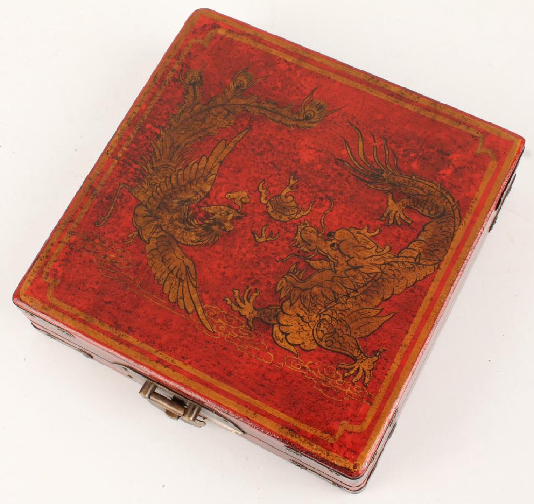 CHINESE DRAGON & PHOENIX COMPASS: CHINESE DRAGON & PHOENIX COMPASS Chinese dragon and phoenix compass. Size: 7 x 7" Shipping / Pickup: We Can Ship This Item