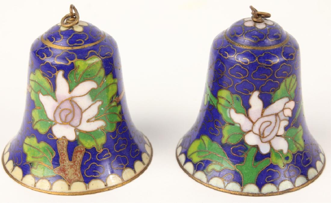 LOT OF 2 CLOISONNE BELLS (1 of 3)