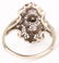 LADIES 10K WHITE GOLD DIAMOND FILIGREE RING - 3