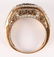 LADIES 10K YELLOW GOLD DIAMOND FASHION RING - 3