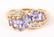 LADIES 10K YELLOW GOLD DIAMOND FASHION RING