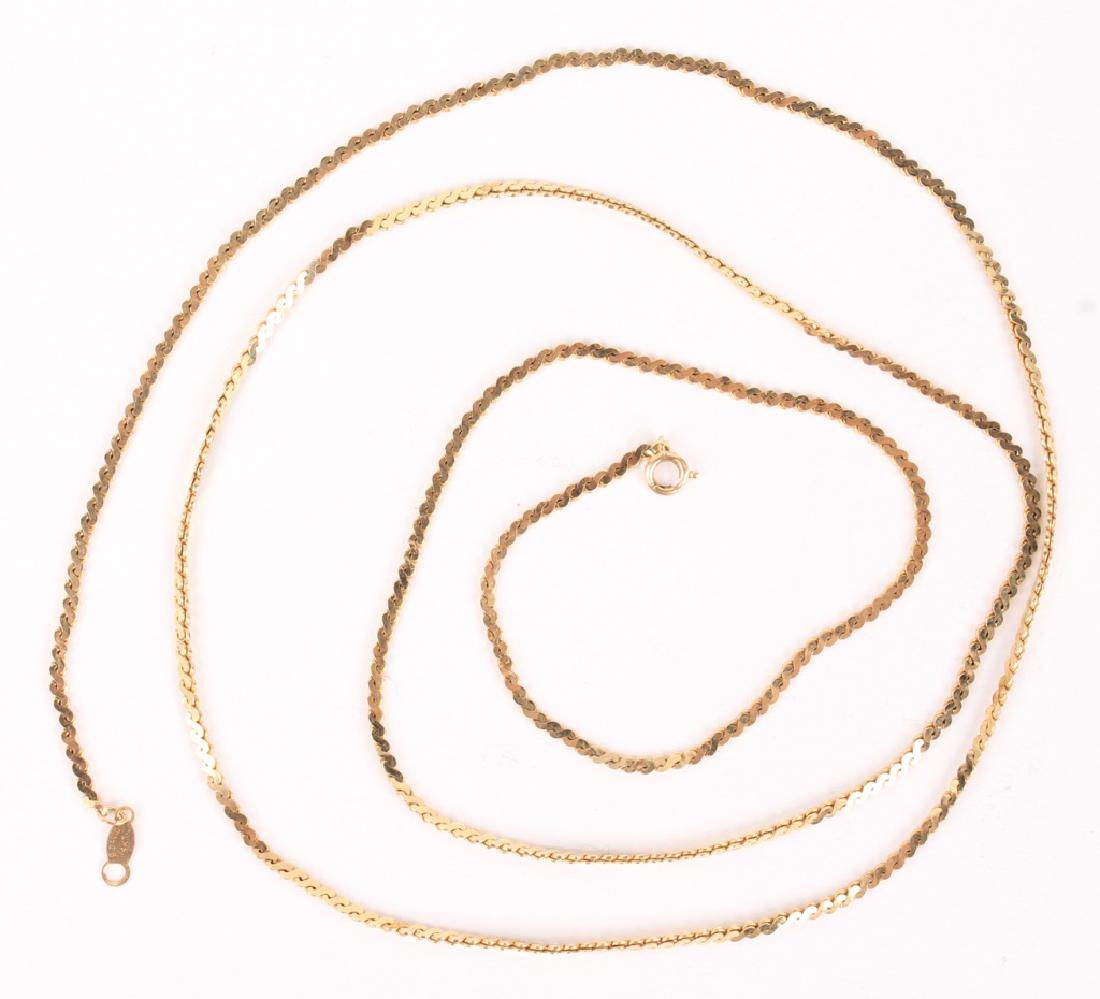 14K YELLOW GOLD B. DAVID LINK NECKLACE (1 of 2)