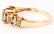 LADIES 10K YELLOW GOLD DIAMOND PERIDOT RING - 3