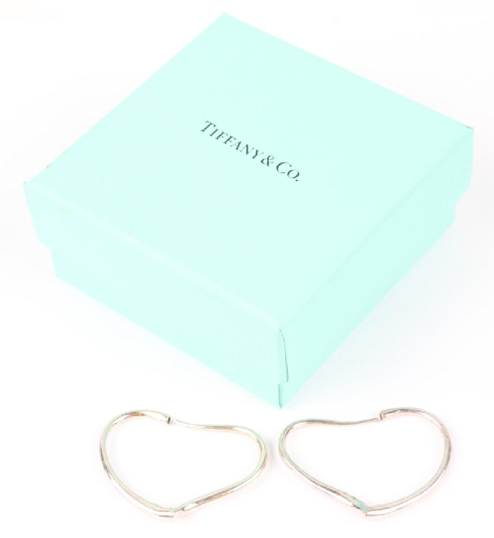 TIFFANY & CO ELSA PERETTI OPEN HEART HOOP EARRINGS (1 of 4)