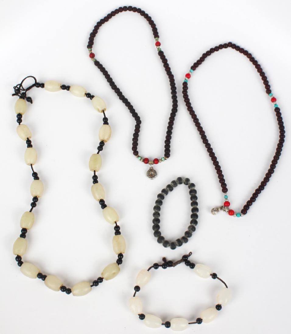 BEADED NECKLACES - STONE, WOOD, GLASS (1 of 2)