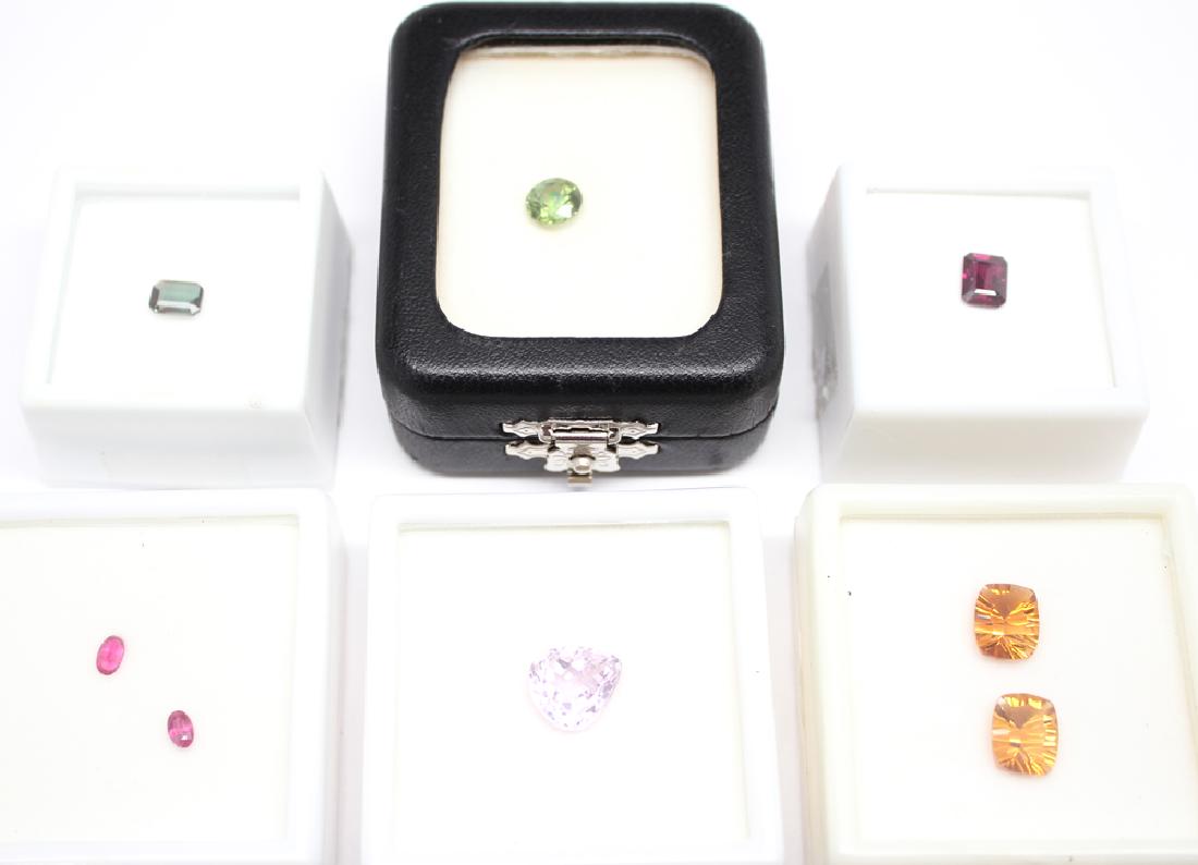 MULTI GEMSTONE DEALERS LOT CITRINE RUBY TOURMALINE (1 of 5)