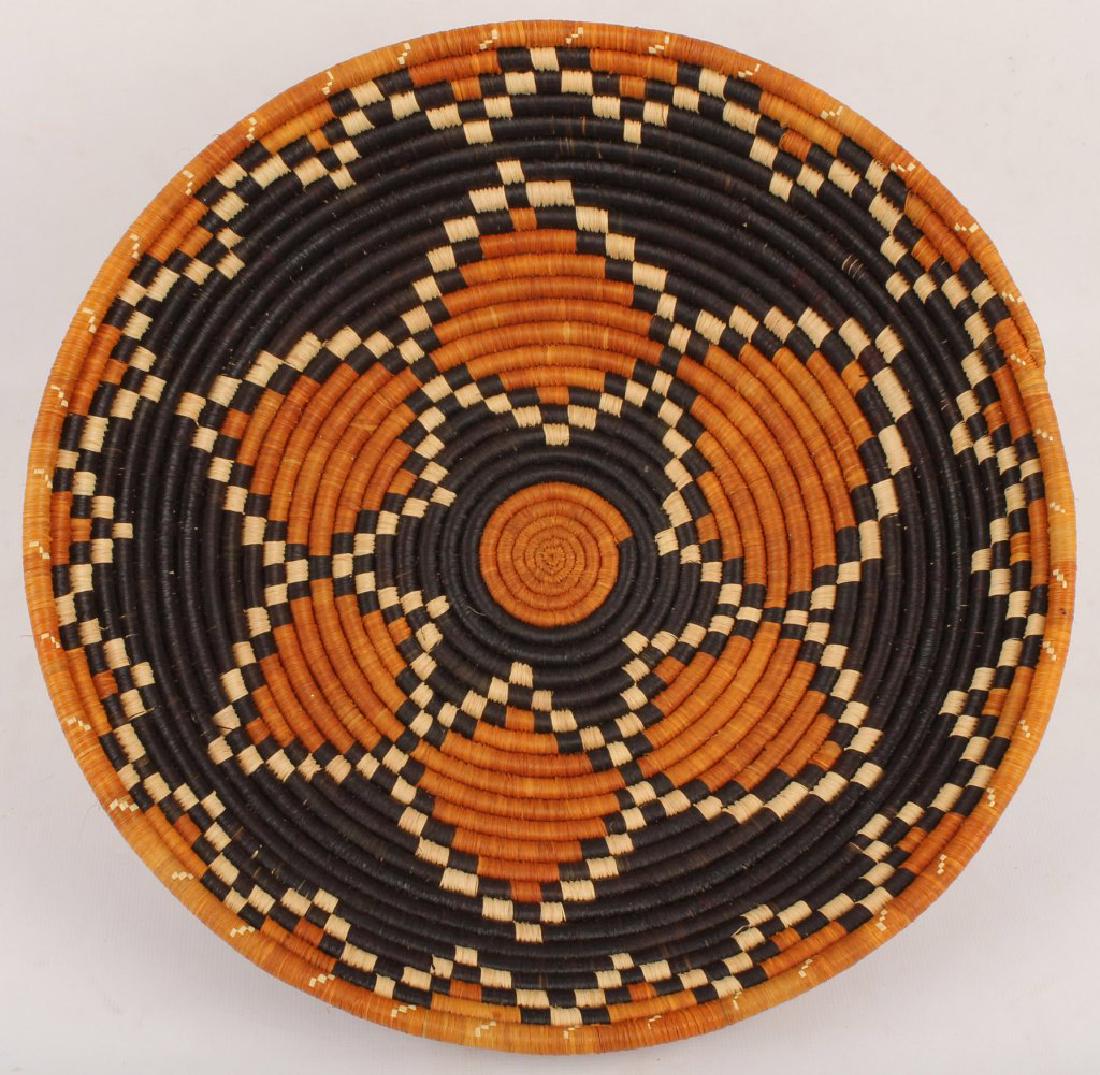 BLUE AND YELLOW COILED BASKET (1 of 6)