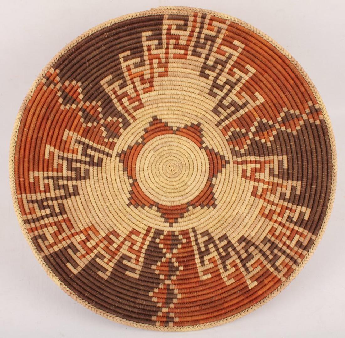 RED AND PURPLE GEOMETRIC COILED BASKET (1 of 8)