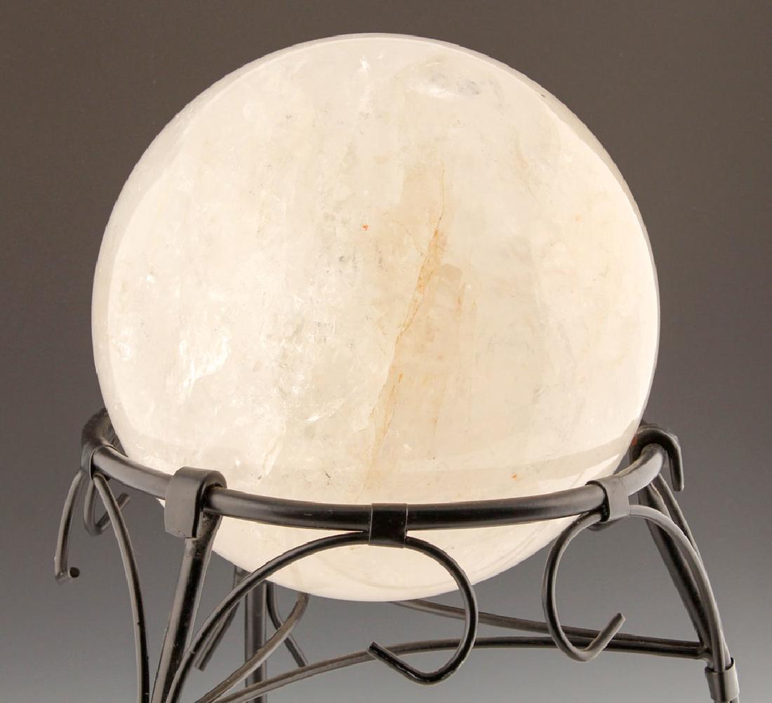 QUARTZ ROCK CRYSTAL SPHERE WITH STAND (1 of 3)