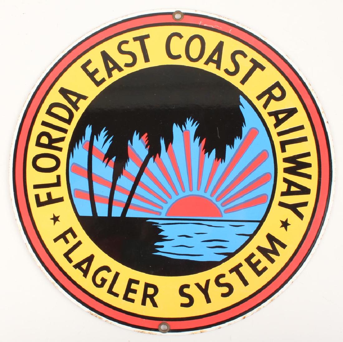 FLORIDA EAST COAST RAILWAY FLAGLER SYSTEM SIGN (1 of 2)
