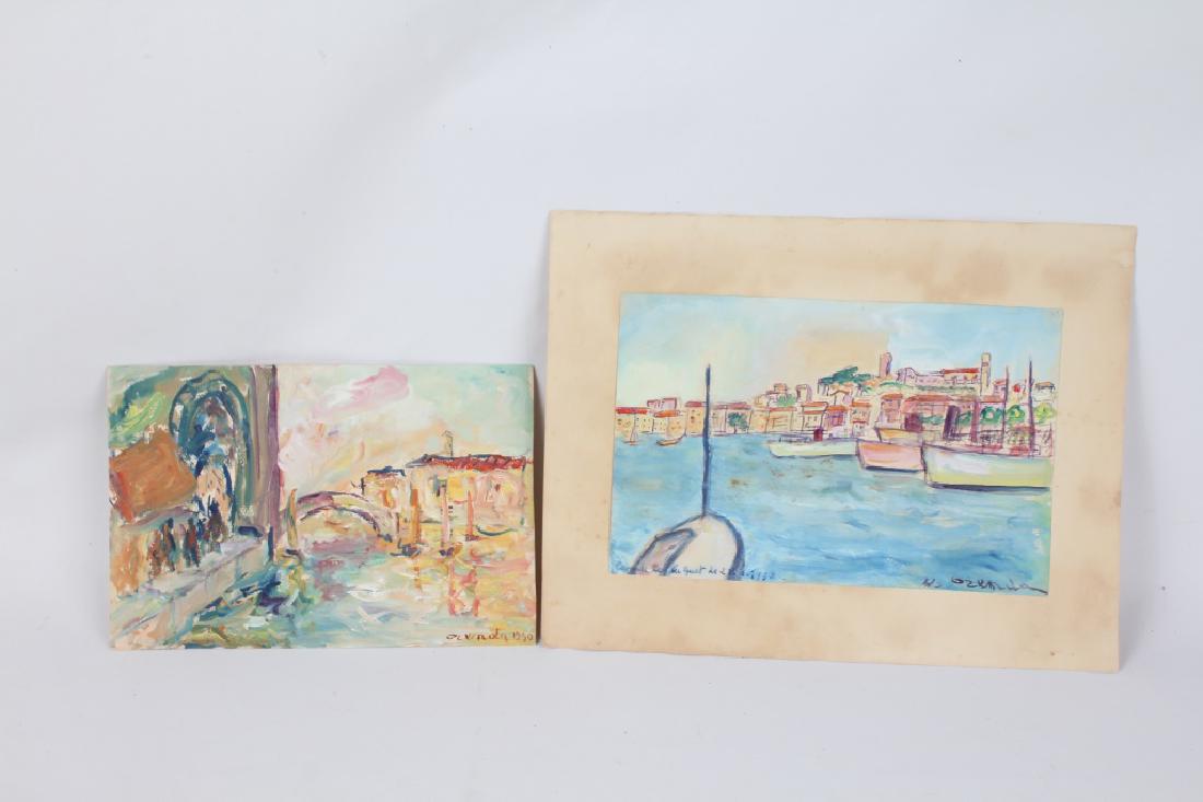 FRANCOIS OZENDA WATERCOLOR PAINTINGS - LOT OF 2 (1 of 3)