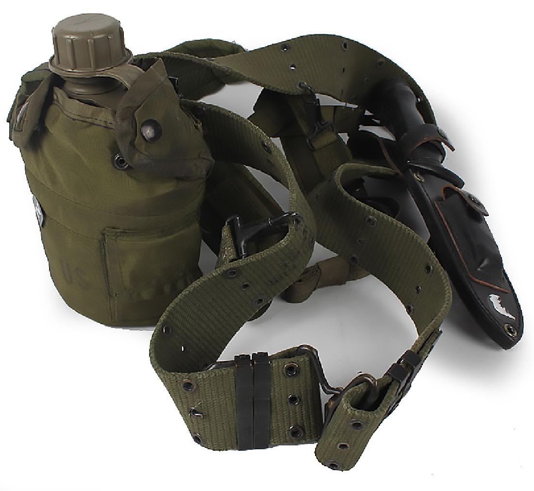 UNITED STATES MILITARY KIT KNIFE & CANTEEN (1 of 5)