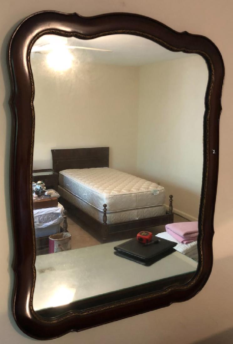 WALL MIRROR - MAHOGANY FRAME (1 of 4)