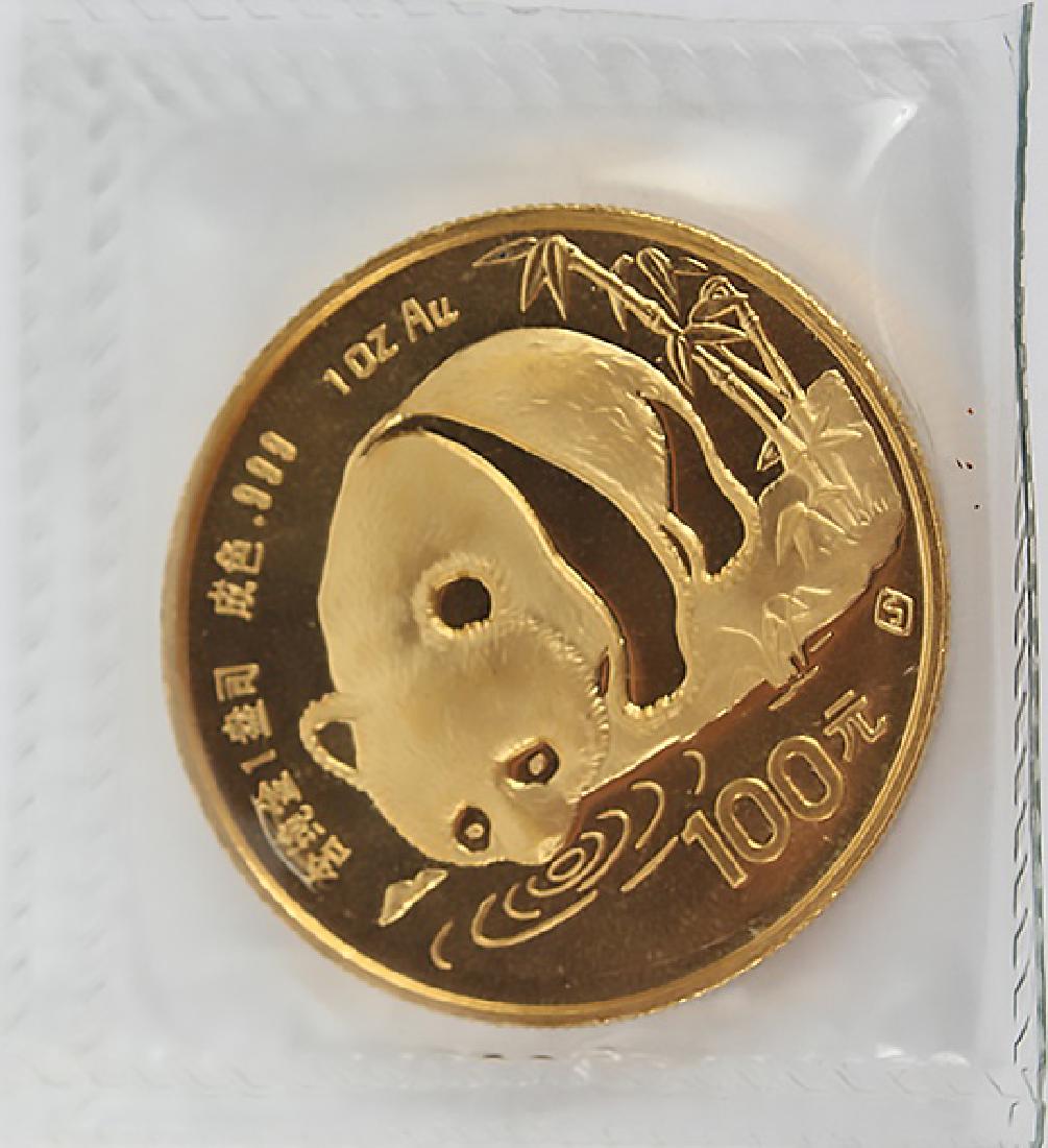 GOLD 1 OZ CHINA PANDA 100 YUAN 1987 S - SEALED (1 of 2)