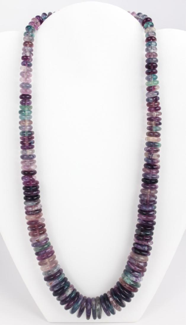 LADIES BEADED AMETHYST & AMETRINE NECKLACE (1 of 3)