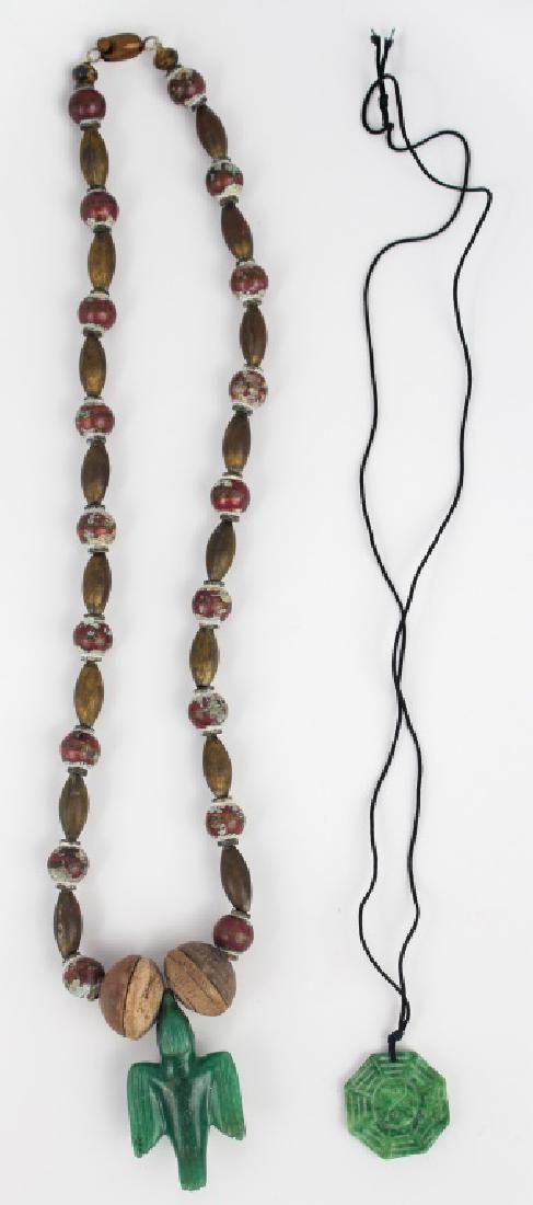2 STONE CERAMIC METAL NECKLACES (1 of 2)