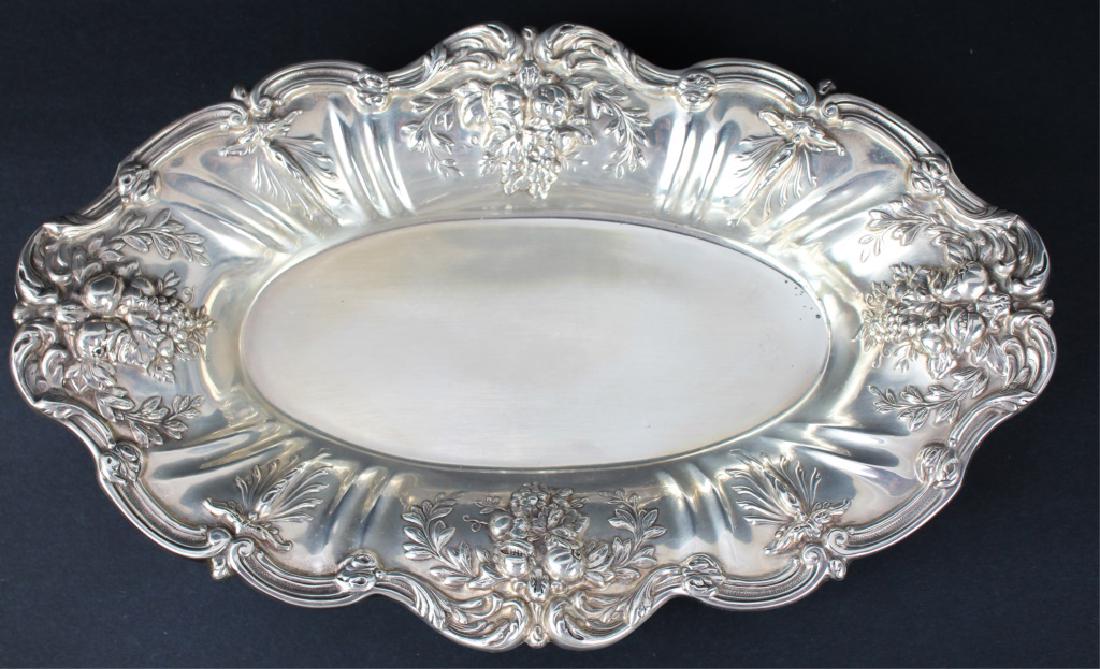 REED & BARTON FRANCIS I STERLING FOOTED BREAD TRAY (1 of 2)