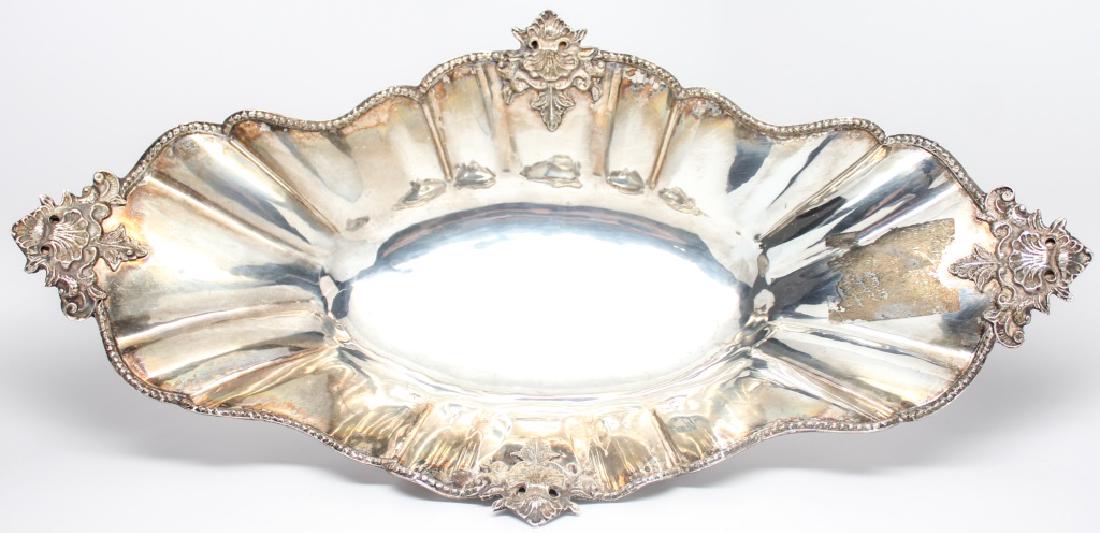 .900 SILVER OVAL FOOTED DISH (1 of 4)
