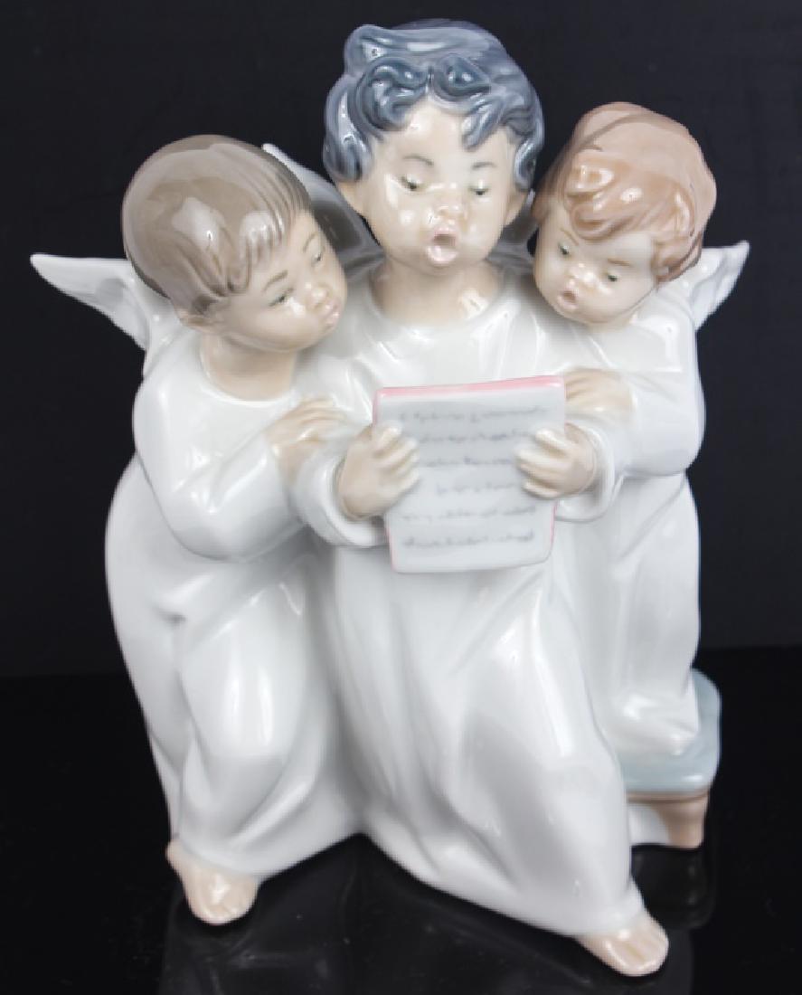 LLADRO SIGNED ANGELS GROUP PORCELAIN FIGURINE 4542 (1 of 4)