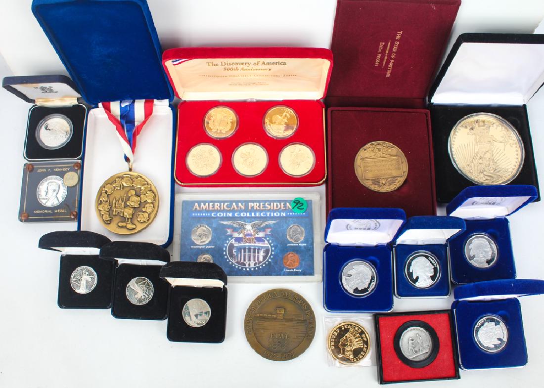 UNITED STATES MEDALS & TOKENS - LOT OF THIRTEEN (1 of 3)