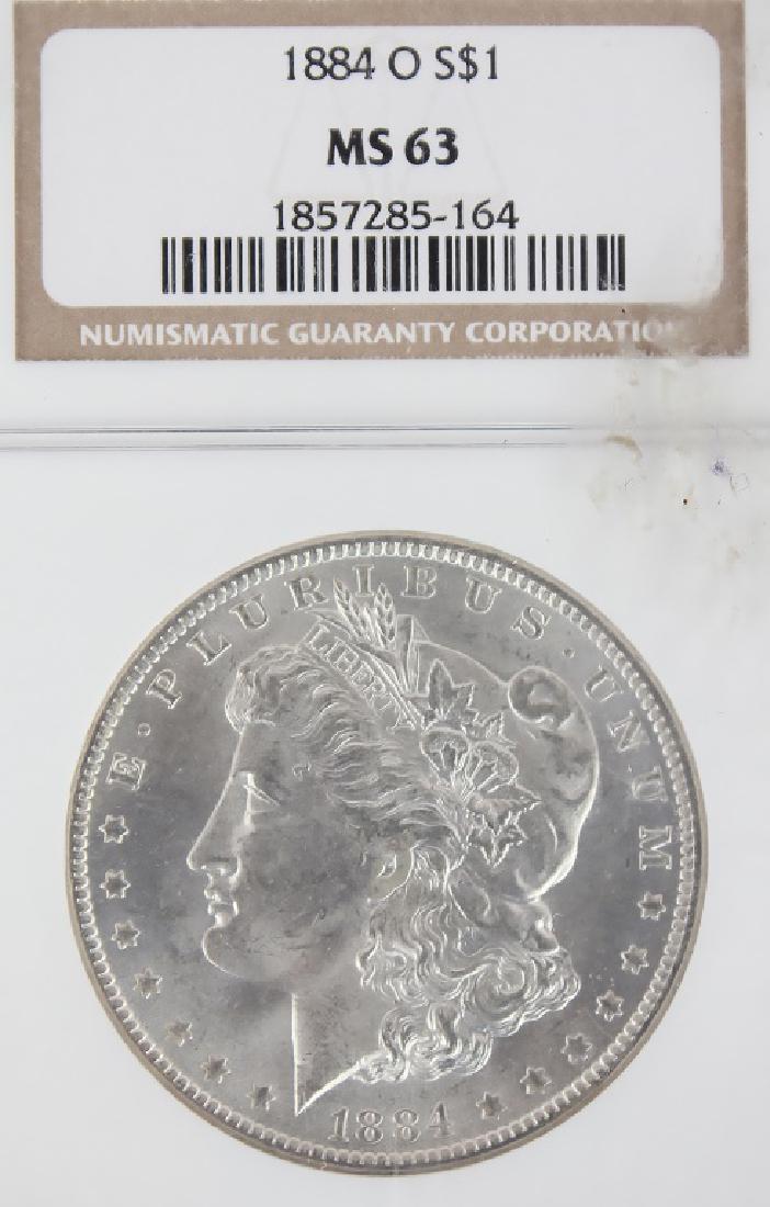 $1.00 UNITED STATES 1884 O MORGAN SILVER DOLLAR (1 of 2)