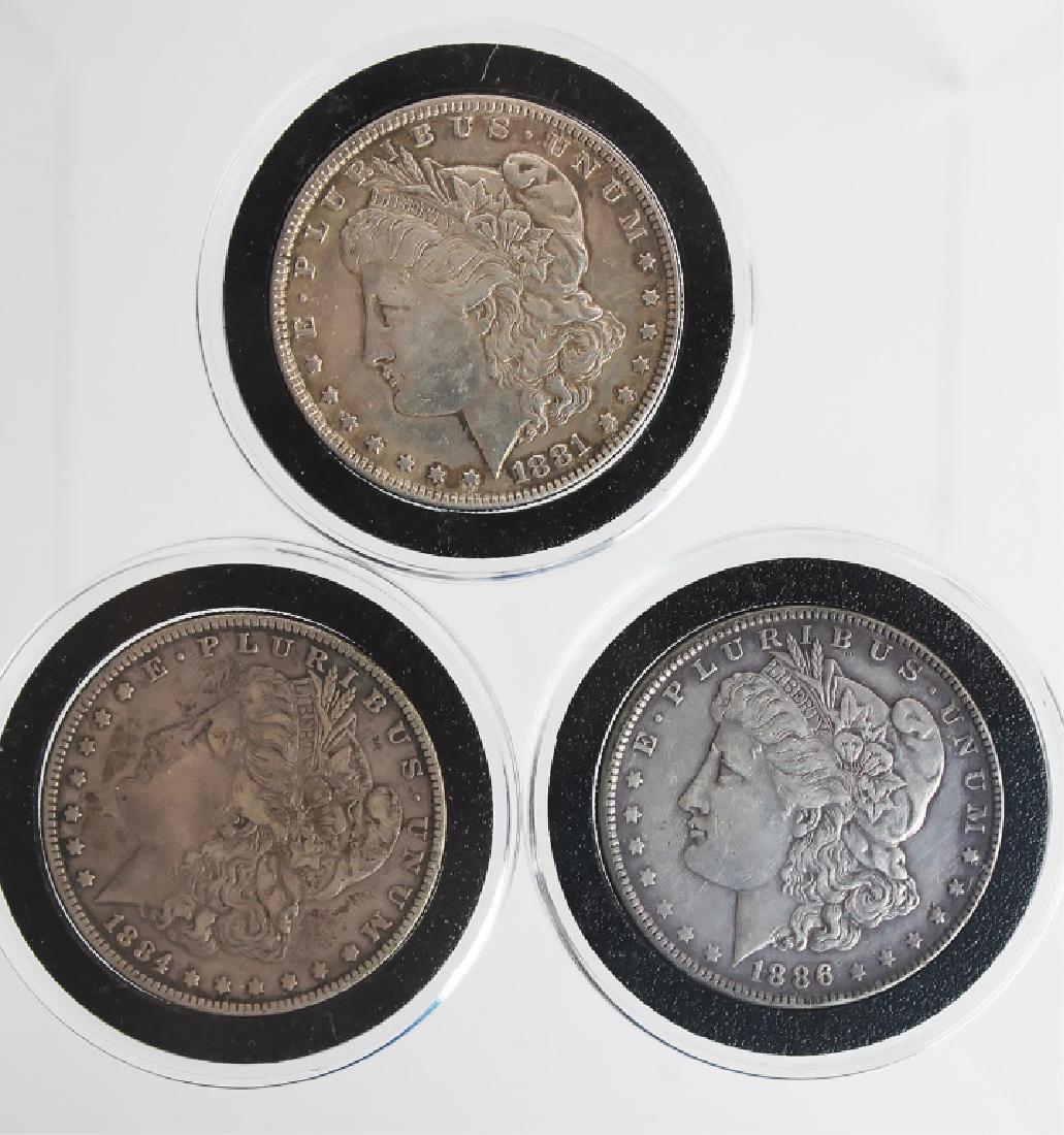 3 $1.00 UNITED STATES MORGAN SILVER DOLLARS (1 of 2)