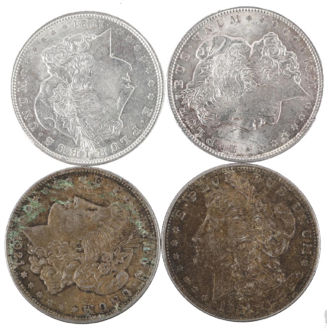 4 $1.00 UNITED STATES MORGAN SILVER DOLLARS (1 of 2)