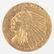 $2.50 UNITED STATES 1911 INDIAN HEAD GOLD COIN