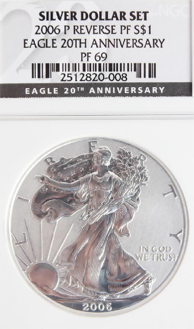 $1.00 UNITED STATES 2006 P REVERSE PF SILVER EAGLE (1 of 2)