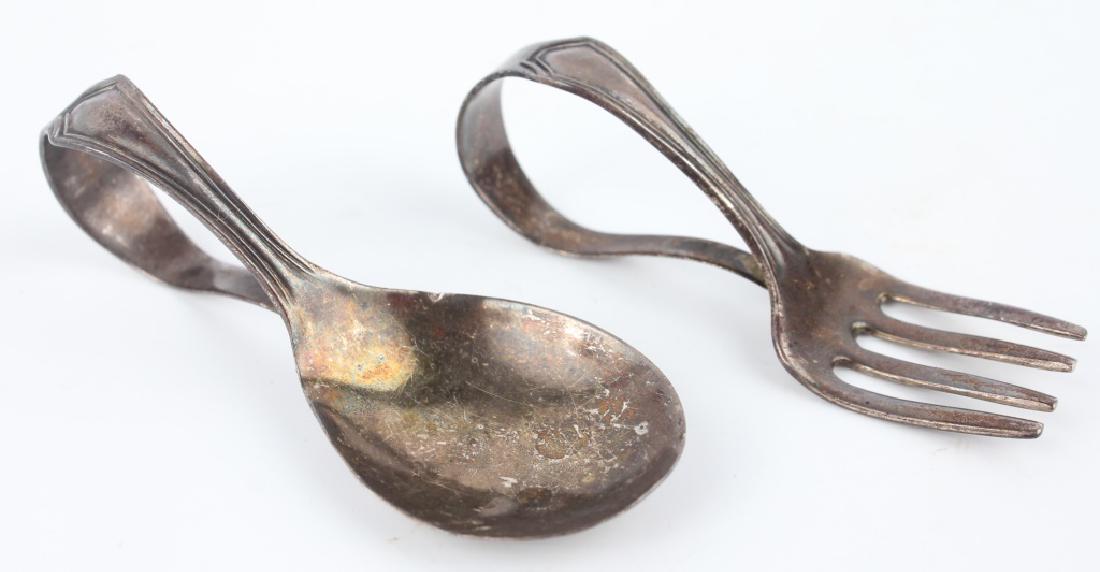 STERLING SILVER BABY SPOON & BABY FORK (1 of 5)