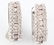 14K WHITE GOLD DIAMOND HOOP EARRINGS