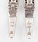 14K WHITE GOLD DIAMOND HOOP EARRINGS - 4