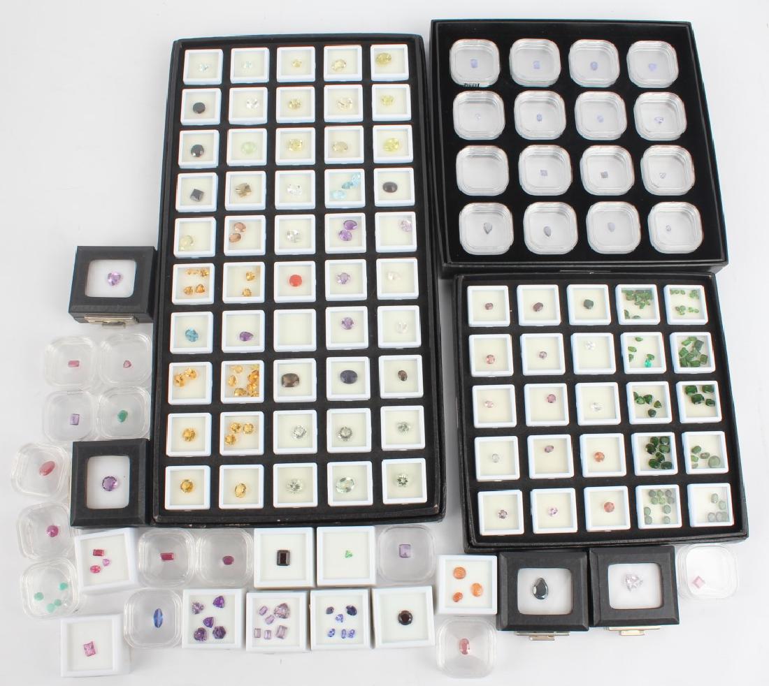 LOOSE CUT GEMSTONES - AMETHYST, CITRINE & MORE: LOOSE CUT GEMSTONES - AMETHYST, CITRINE & MORE Includes: amethyst, blue topaz, peridot, citrine, hematite, emerald, garnet, and more. Varying sizes and cuts. Shipping / Pickup: We Can Ship This Item