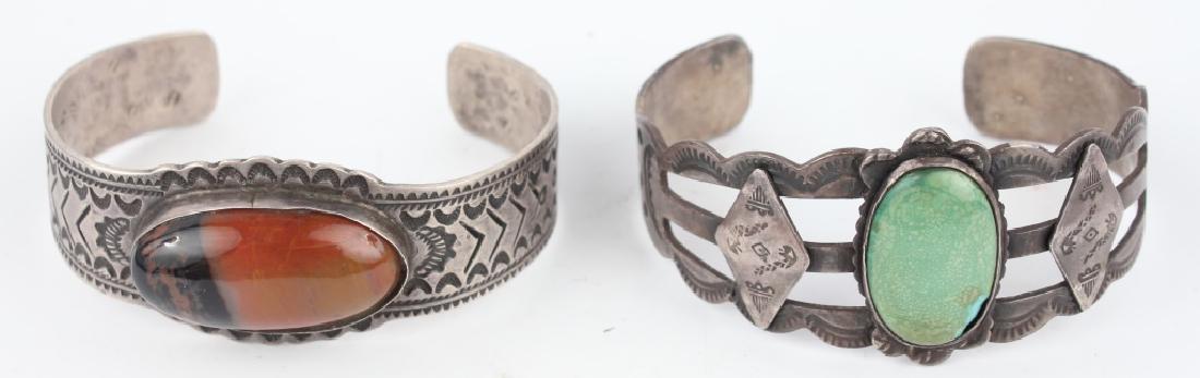 STERLING SILVER CUFF BRACELETS - LOT OF 2 (1 of 5)