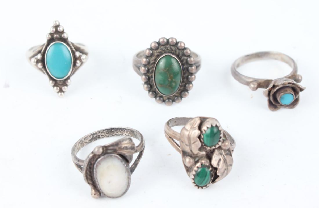 STERLING SILVER RINGS - LOT OF 5 (1 of 6)