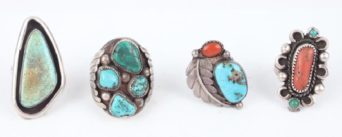 STERLING SILVER RINGS - LOT OF 4 (1 of 5)