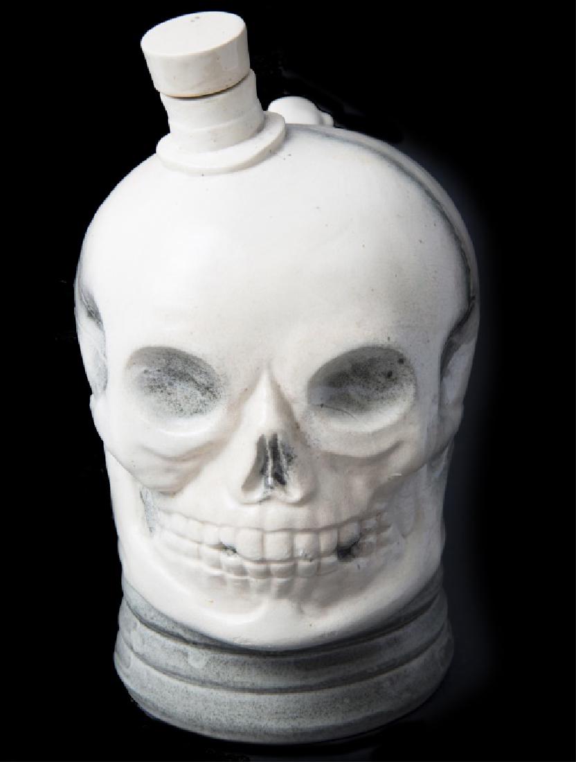 SWISS SKULL DRINKING CONTAINER WIND UP MUSIC BOX (1 of 3)