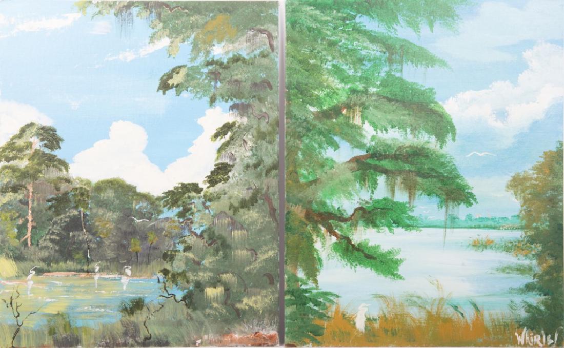 OSCAR WHIRLS FLORIDA  ACRYLIC PAINTINGS - LOT OF 2 (1 of 6)