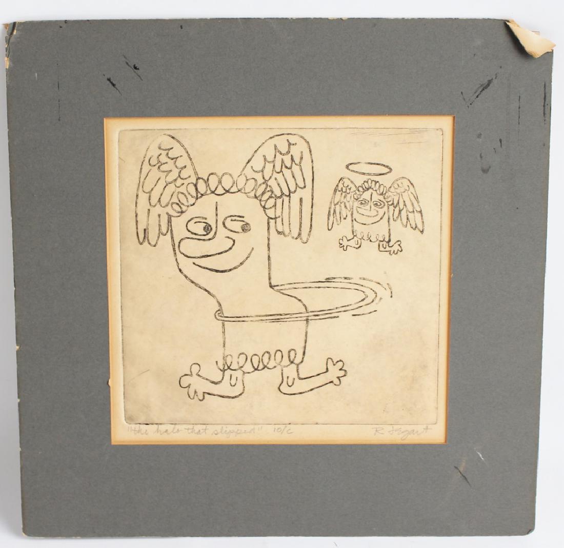 RUDY JEGART THE HALO THAT SLIPPED ETCHING (1 of 1)