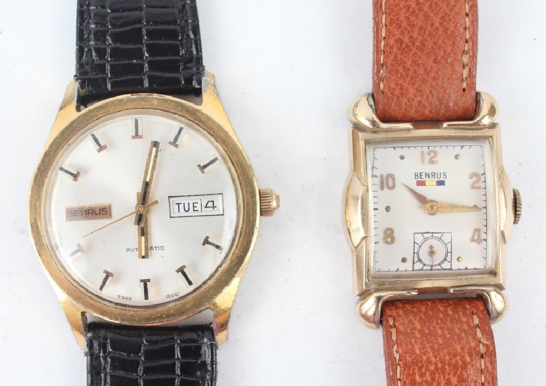 TWO MEN'S BENRUS GOLD FILLED WRISTWATCHES (1 of 7)