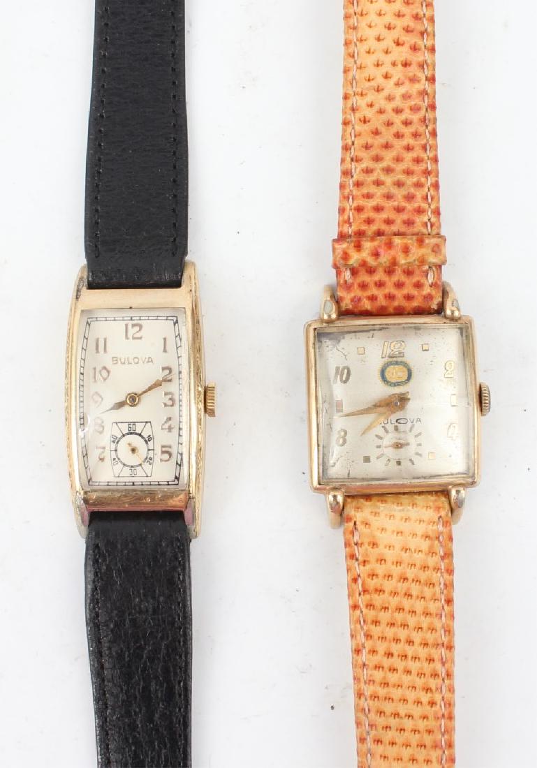 TWO MEN'S BULOVA GOLD FILLED WRISTWATCHES (1 of 7)