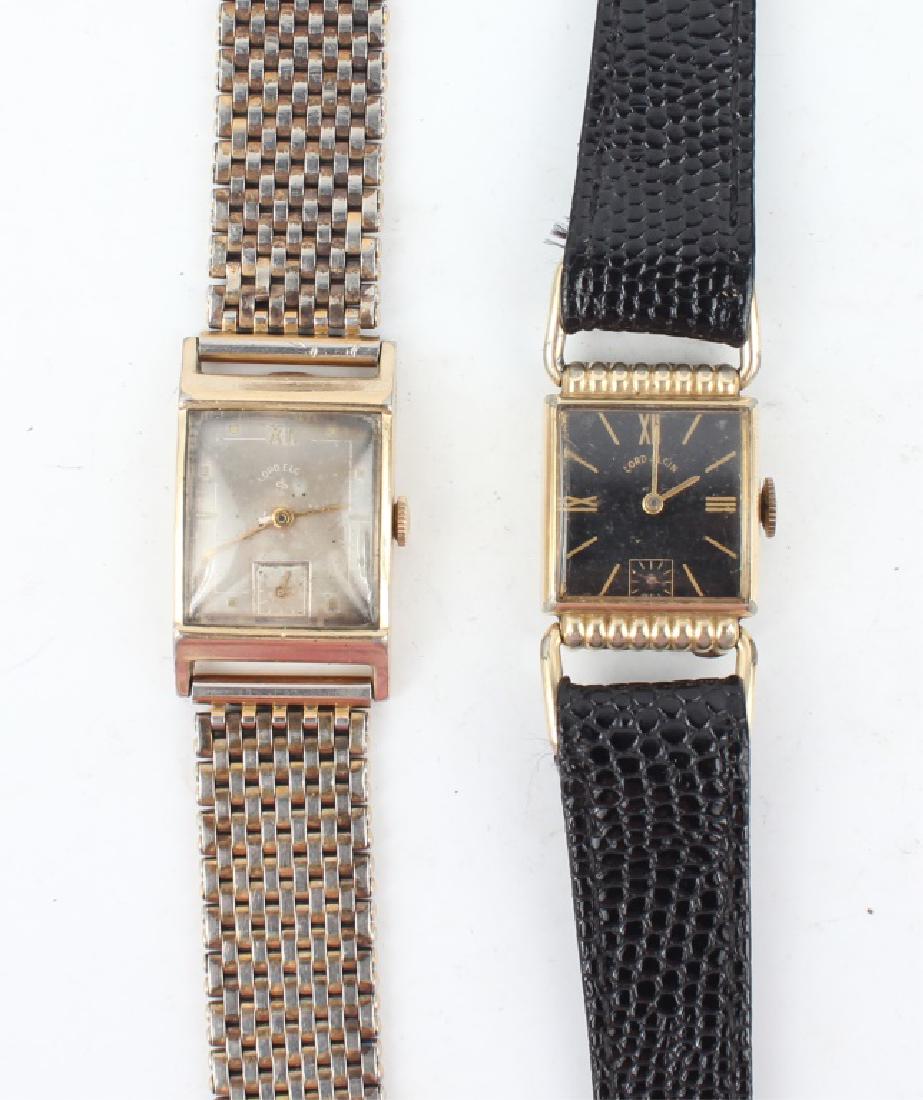 TWO MEN'S LORD ELGIN GOLD FILLED WRISTWATCHES (1 of 7)